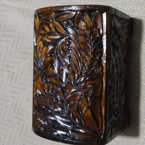 Beautiful Small Carved Wooden Trinket Box